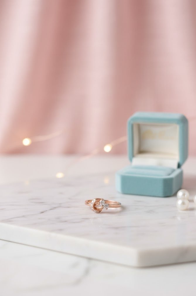 Starlight Twist Half-Finger Diamond Ring